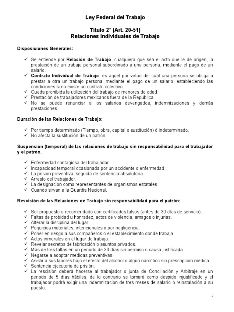 Ley Federal Del Trabajo | PDF | Salario | Acuerdo colectivo