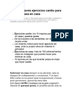 Los 10 mejores ejercicios cardio para quemar grasa en casa