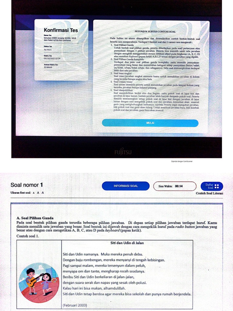 Soal simulasi anbk 2022 literasi dan survey karakter pdf