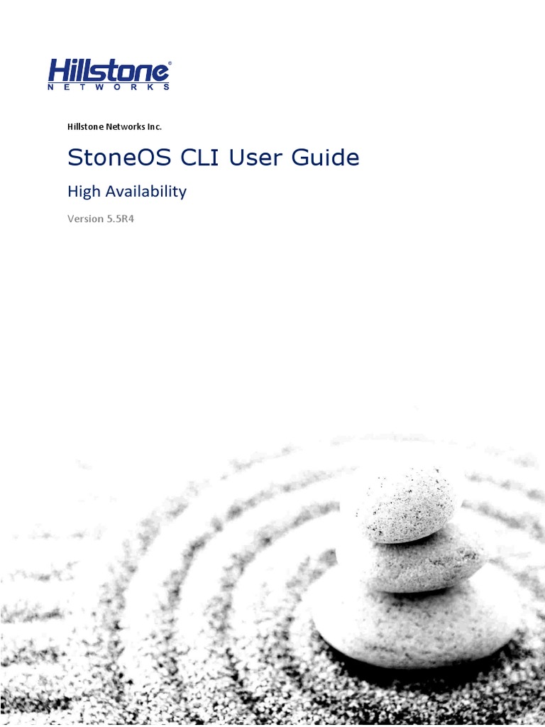 StoneOS CLI User Guide HA 5.5R4 | PDF | Command Line Interface | Ip Address