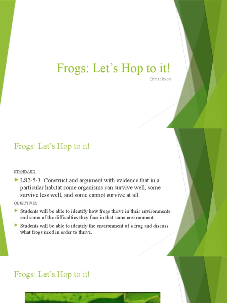 Frogs PP Module 2 PDF Frog