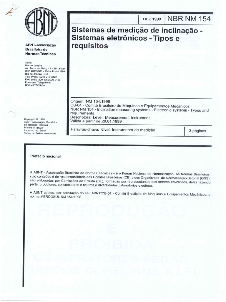 NBR 154 | PDF