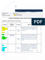 Material Informativo Plantilla Guion Literario - S10
