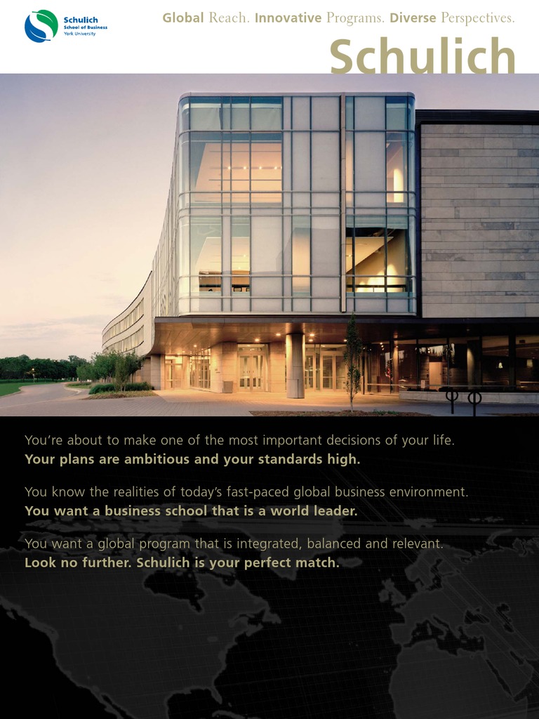 Schulich: Reach. Programs. Perspectives | PDF