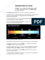 LA TEMPERATURA DE COLOR