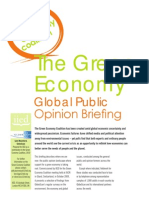 Green Economy Global Public Opinion Briefing
