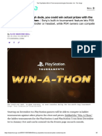 The PlayStation Win-A-Thon Tournament Begins December 1st