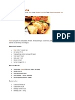 Resep Panada