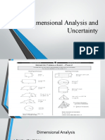 Dimensional Analysis and Uncertainty