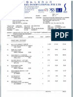 Soonsteel Invoice for Oil and Gas Pipe Supplies