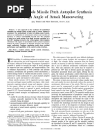 A Sliding Mode Missile Pitch Autopilot Synthesis For High Angle of Attack Maneuvering