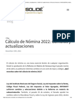 Cálculo de Nómina 2022 - Cambios y Actualizaciones - Gestión de Capital Humano y Recursos Humanos - CONSOLIDÉ ® ¡Contáctenos!
