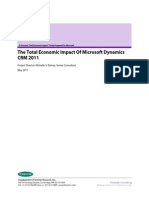 The Total Economic Impact of Microsoft Dynamics CRM 2011