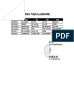 Jadwal Piket Pengelolaan Drainase