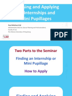 Finding and Applying For Internships and Mini Pupillages 2021
