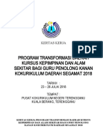 Kertas Kerja Kursus Kepimpinan Pusat Kokurikulum 2018