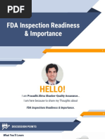 FDA Inspection Readiness