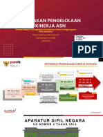 Kebijakan Penilaian Kinerja Asn Permenpan 6 TH 2022 Medan Juni 2022