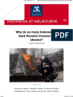 Radityo Dharmaputra - Why Do So Many Indonesians Back Russia's Invasion of Ukraine - Indonesia at Melbourne