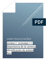 Karen - Trujillo - Unidad 2. Actividad 11. Importancia de La Correcta Identificación de Activos Fijos