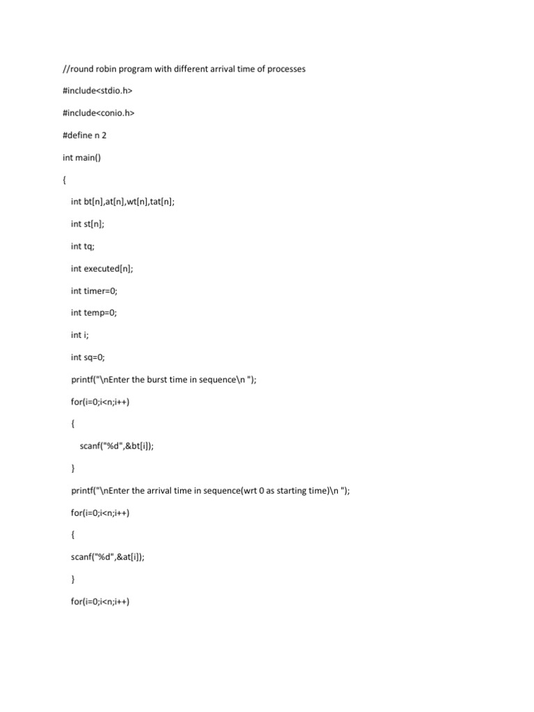 Java Round Robin Scheduling Explained | PDF | Algorithms | Algorithms ...
