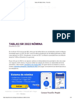 Tablas ISR 2022 Nómina - FiscoClic