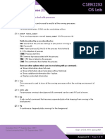 CSEN2253 Week – II Processes (I) OS Lab