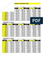 Harga Kalender 2023