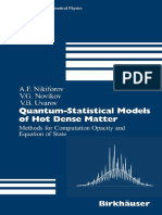 [Progress in Mathematical Physics №37] Arnold F. Nikiforov, Vladimir G. Novikov, V.B. Uvarov (auth.) - Quantum-Statistical Models of Hot Dense Matter_ Methods for Computation Opacity and Equation of State