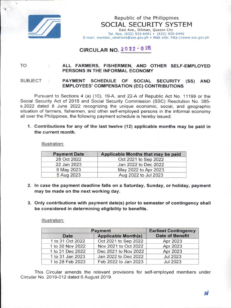 Sss New Memo | PDF