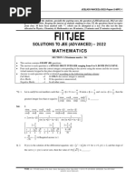 Fiitjee Solution - Jee Advanced 2022-Paper-2