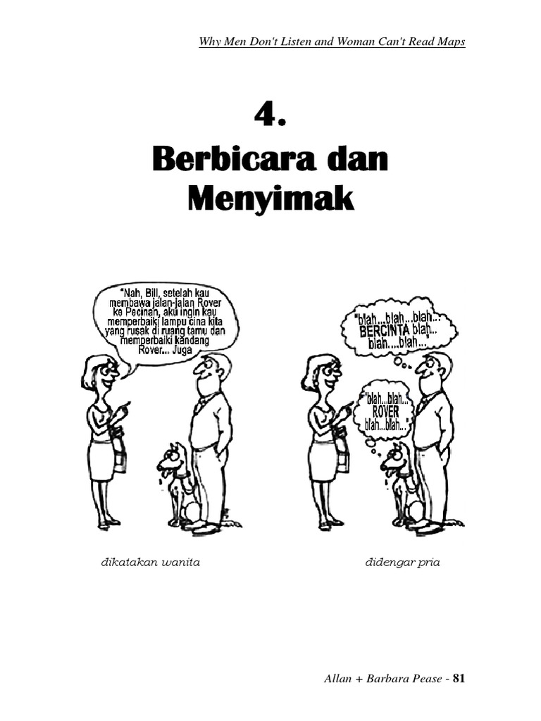 Why men dont listen and woman cant read maps bahasa indonesia