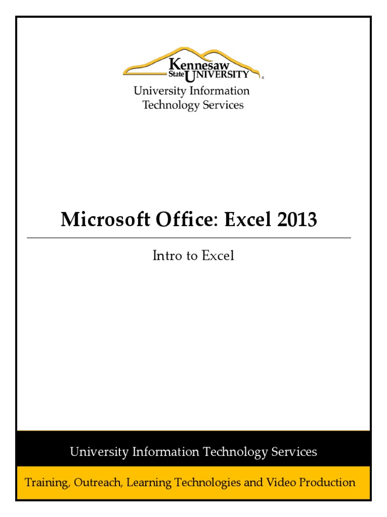 Intro to excel booklet rev pdf microsoft excel cursor user