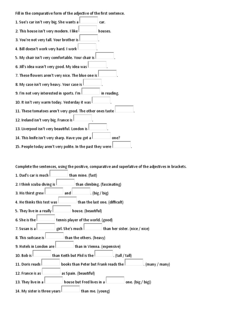 Comparative Superlative | PDF | Planets | Solar System