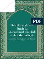 Devoilement de La Fitnah de Mohammad Bin Hadi (Format Livret)