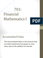 Accumulated Values Present Values