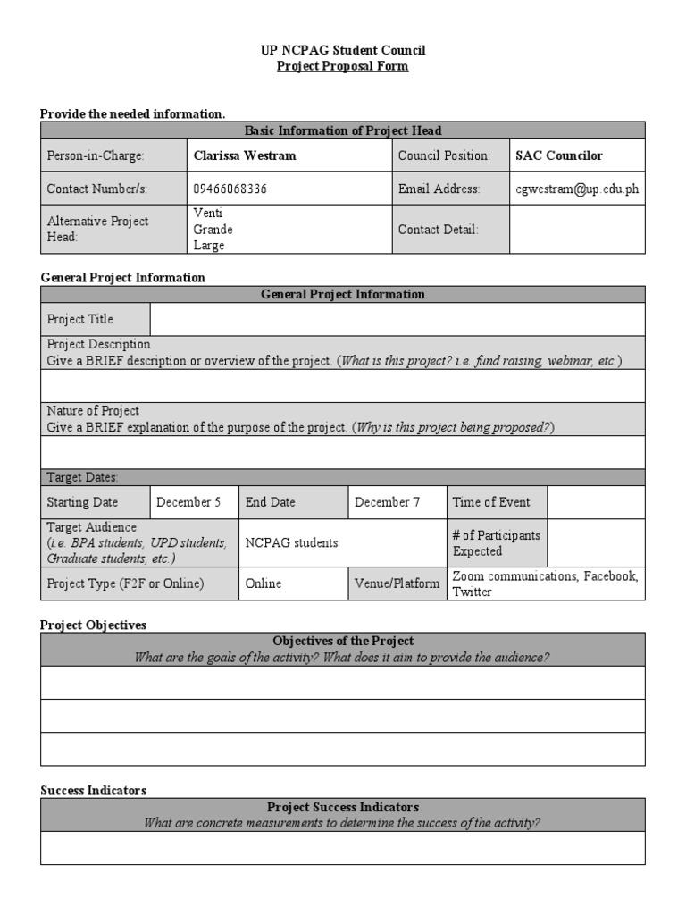 Project-Proposal-Handbook TEMPLATE | Download Free PDF | Information ...