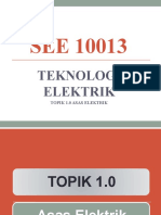 Nota See 10013 (Topik 1.0) (Asas Elektrik)