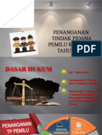 PENANGANAN TP PEMILU TAHAP PENDAFTARAN