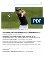 US Open-Sensationen Kunde Ladda Om Direkt - SVT Sport1