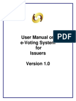 E-Voting Manual - Issuer