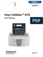 Kaye Validator AVS User Manual