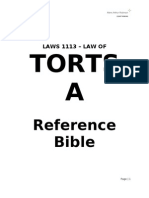 LAWS 1113 Tort Reference Guide