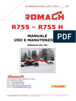 Manuale Uso E Manutenzione: Edizione 01/20