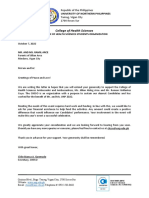 Solicitation Letter For CHS Ambassadress