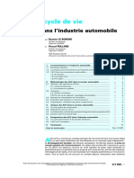 Analyse Du Cycle de Vie - Application Dans L'industrie Autom