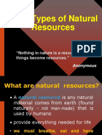 ESDM Unit I BSC Natural Resources N Man