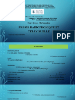 Cours Presse Radiophonique Et Télévisuelle