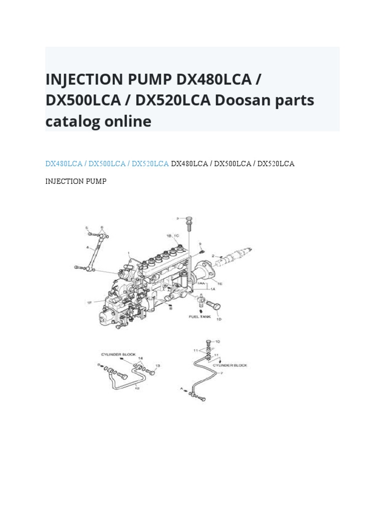 Injection Pump Dx480lca | PDF | Technology & Engineering
