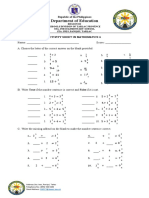 Elementary Math Activity Sheet in Tarlac Province